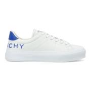 Givenchy City Sport Vit/Blå Läder Sneakers White, Herr