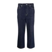 Kenzo Rinse Blue Cropped Jeans för Kvinnor Blue, Dam