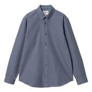 Carhartt Wip Klassisk Oxford Button-Up Skjorta Blue, Herr