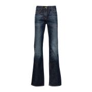 Palm Angels Flared Jeans Blue, Dam