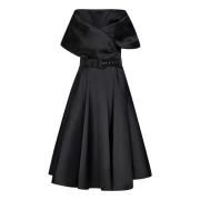 Rhea Costa Midi Dresses Black, Dam
