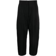 Studio Nicholson Wide Trousers Black, Dam