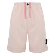 Stone Island Rosa Linne Bermuda Shorts Pink, Herr