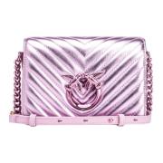 Pinko Mini Love Click Väska Lila Blockfärg Purple, Dam