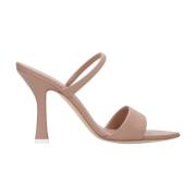 3Juin Heeled Mules Beige, Dam