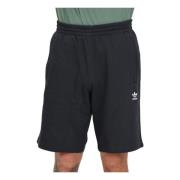 Adidas Originals Svarta Essentials Shorts med dragkedjefickor Black, H...