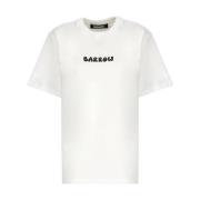 Barrow Klassisk vit bomullst-shirt med logotyp White, Dam