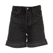 Agolde Denim Shorts Black, Dam