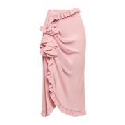 Maliparmi Midi Skirts Pink, Dam