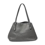 Bottega Veneta Vintage Pre-owned Laeder totevskor Gray, Dam