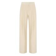 Stine Goya Wide Trousers Beige, Dam