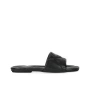 Emporio Armani Sliders Black, Dam