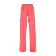 Palm Angels Straight Trousers Pink, Dam