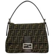 Fendi Vintage Pre-owned Canvas fendi-vskor Green, Dam