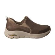 Skechers Andningsbar Slip-On Sportig Moccasin Brown, Herr