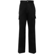 Versace Straight Trousers Black, Herr