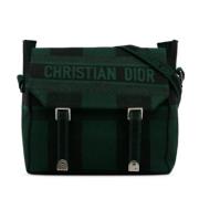 Dior Vintage Pre-owned Canvas crossbodyvskor Green, Dam