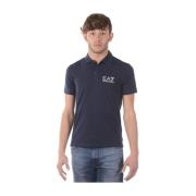 Emporio Armani EA7 Polo Shirts Blue, Herr