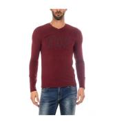 Armani Jeans Long Sleeve Tops Red, Herr