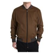 Dolce & Gabbana Brun Cashmere Bomberjacka Brown, Herr