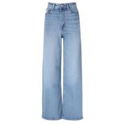 Ganni Blå Vintage Stretch Denim Andi Jeans Blue, Dam