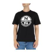 North Sails T-Shirts Black, Herr