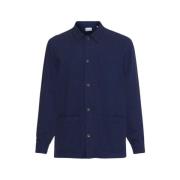 Knowledge Cotton Apparel Casual Shirts Blue, Herr