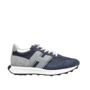 Hogan Blå Mocka Sneakers Memory Foam Blue, Herr