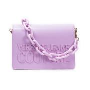 Versace Jeans Couture Lila Institutional Logo Sketch 1 Crossbody Väska...