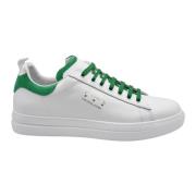 Pantofola d'Oro Vit Grön Läder Sneakers White, Herr