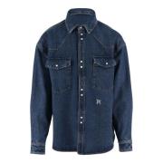 Palm Angels Denim Jacka Blue, Herr