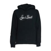 MC2 Saint Barth Svarta Sweatshirts för Kvinnor Aw23 Black, Dam