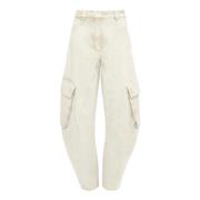 JW Anderson Tapered Trousers Beige, Dam