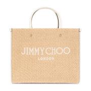 Jimmy Choo Avenue Medium shopper väska Beige, Dam