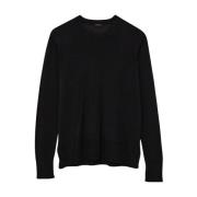 Joseph Round-neck Knitwear Black, Dam