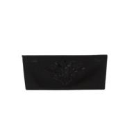 Max Mara Elegant Broderad Stretch Topp Black, Dam