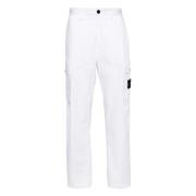 Stone Island Straight Trousers White, Herr