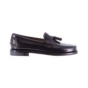 Sebago Klassiska Will Läder Moc Toe Loafers Black, Herr