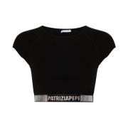 Patrizia Pepe Svart T-shirt och Polo Set Black, Dam