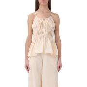 Liviana Conti Beige Top Beige, Dam