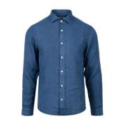 Roy Roger's Casual Shirts Blue, Herr
