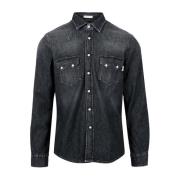 Roy Roger's Denim Shirts Black, Herr