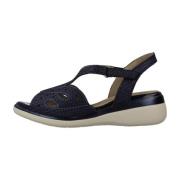Pitillos Stiliga platta sandaler för kvinnor Blue, Dam