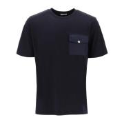 Moncler T-Shirts Blue, Herr