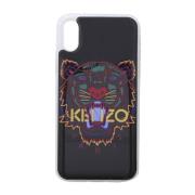 Kenzo Svart Tiger Print iPhone X/Xs Fodral Black, Herr