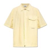 Stone Island Skjorta med korta ärmar Yellow, Herr