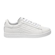 Emporio Armani EA7 Herr Logo Präglade Sneakers White, Herr