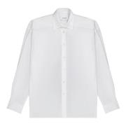 Laneus Oversized Vit Klassisk Button-Up Skjorta White, Dam