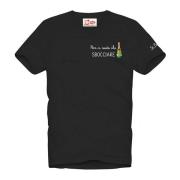MC2 Saint Barth Svarta T-shirts och Polos Kollektion Black, Herr