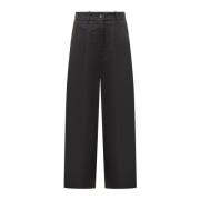 Nine In The Morning Wide Trousers Black, Dam